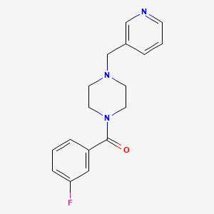 molecular formula C17H18FN3O B5786195 1-(3-fluorobenzoyl)-4-(3-pyridinylmethyl)piperazine 