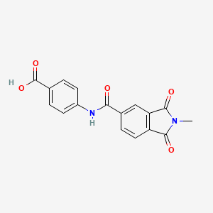 molecular formula C17H12N2O5 B5786222 4-{[(2-methyl-1,3-dioxo-2,3-dihydro-1H-isoindol-5-yl)carbonyl]amino}benzoic acid 