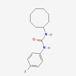 molecular formula C15H21FN2O B5786248 N-cyclooctyl-N'-(4-fluorophenyl)urea 