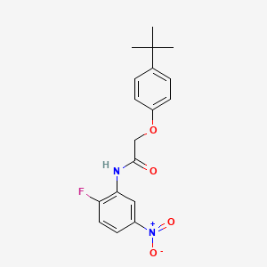 2-(4-tert-butylphenoxy)-N-(2-fluoro-5-nitrophenyl)acetamide