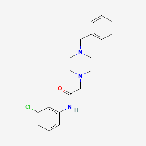 molecular formula C19H22ClN3O B5786271 2-(4-benzyl-1-piperazinyl)-N-(3-chlorophenyl)acetamide 