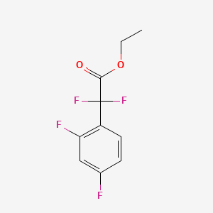 molecular formula C10H8F4O2 B578631 2-(2,4-二氟苯基)-2,2-二氟乙酸乙酯 CAS No. 1228957-05-8