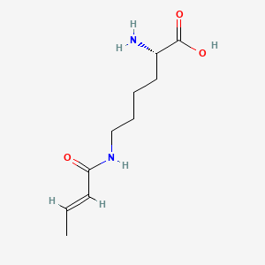 molecular formula C10H18N2O3 B578632 赖氨酸(巴豆酰)-OH CAS No. 1338823-35-0