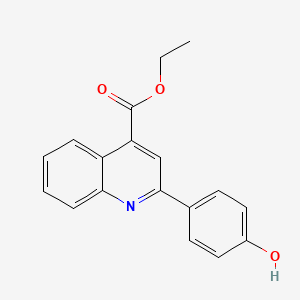 molecular formula C18H15NO3 B5786323 ethyl 2-(4-hydroxyphenyl)-4-quinolinecarboxylate 