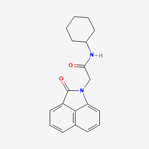 molecular formula C19H20N2O2 B5786328 N-cyclohexyl-2-(2-oxobenzo[cd]indol-1(2H)-yl)acetamide 