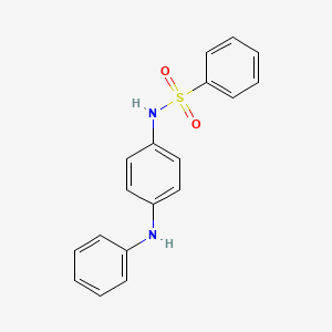 molecular formula C18H16N2O2S B5786330 N-(4-anilinophenyl)benzenesulfonamide 