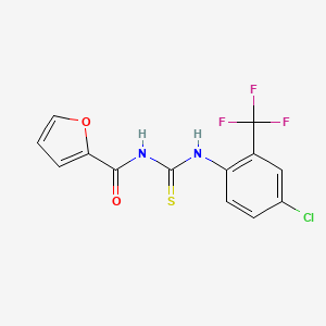 N-({[4-chloro-2-(trifluoromethyl)phenyl]amino}carbonothioyl)-2-furamide