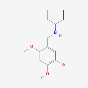 molecular formula C14H22BrNO2 B5786368 (5-bromo-2,4-dimethoxybenzyl)(1-ethylpropyl)amine 