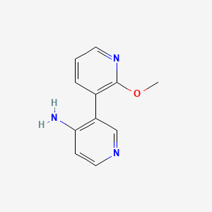molecular formula C11H11N3O B578638 2'-Methoxy-[3,3'-bipyridin]-4-amine CAS No. 1258620-65-3