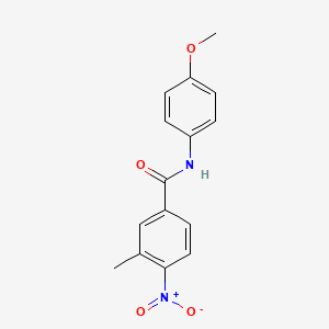 molecular formula C15H14N2O4 B5786398 N-(4-methoxyphenyl)-3-methyl-4-nitrobenzamide 