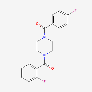 1-(2-fluorobenzoyl)-4-(4-fluorobenzoyl)piperazine