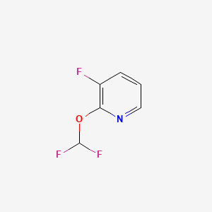 molecular formula C6H4F3NO B578641 2-(二氟甲氧基)-3-氟吡啶 CAS No. 1214377-43-1