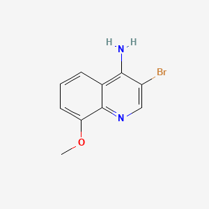 molecular formula C10H9BrN2O B578642 3-溴-8-甲氧基喹啉-4-胺 CAS No. 1210642-96-8