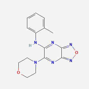 molecular formula C15H16N6O2 B5786432 N-(2-methylphenyl)-6-(4-morpholinyl)[1,2,5]oxadiazolo[3,4-b]pyrazin-5-amine 