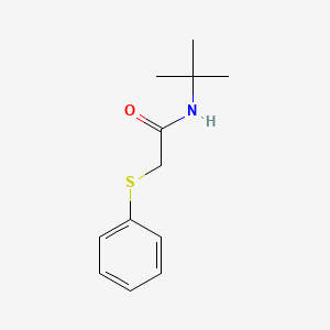 molecular formula C12H17NOS B5786442 N-(tert-butyl)-2-(phenylthio)acetamide 