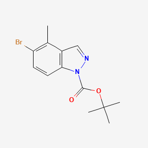 molecular formula C13H15BrN2O2 B578648 1-Boc-5-bromo-4-methyl-1H-indazole CAS No. 1257535-48-0