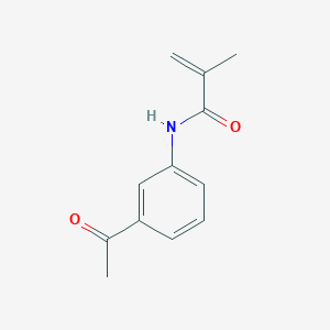 molecular formula C12H13NO2 B5786481 N-(3-acetylphenyl)-2-methylacrylamide 