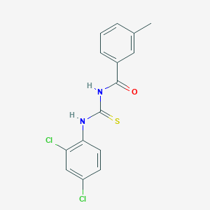 molecular formula C15H12Cl2N2OS B5786489 N-{[(2,4-dichlorophenyl)amino]carbonothioyl}-3-methylbenzamide 