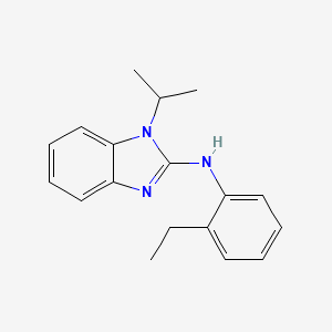 molecular formula C18H21N3 B5786501 N-(2-ethylphenyl)-1-isopropyl-1H-benzimidazol-2-amine 