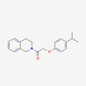 molecular formula C20H23NO2 B5786535 2-[(4-isopropylphenoxy)acetyl]-1,2,3,4-tetrahydroisoquinoline 