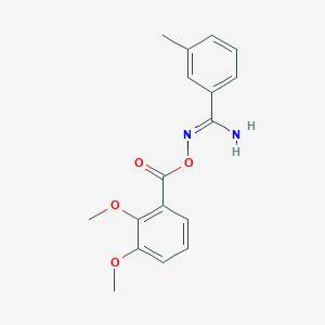 N'-[(2,3-dimethoxybenzoyl)oxy]-3-methylbenzenecarboximidamide
