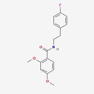 molecular formula C17H18FNO3 B5786603 N-[2-(4-fluorophenyl)ethyl]-2,4-dimethoxybenzamide 