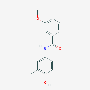 molecular formula C15H15NO3 B5786632 N-(4-hydroxy-3-methylphenyl)-3-methoxybenzamide 