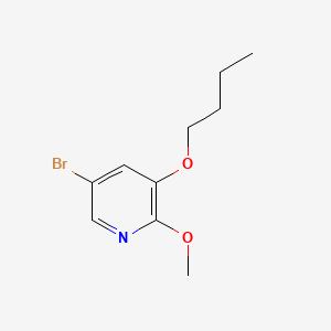 molecular formula C10H14BrNO2 B578664 5-Bromo-3-butoxy-2-methoxypyridine CAS No. 1241752-44-2