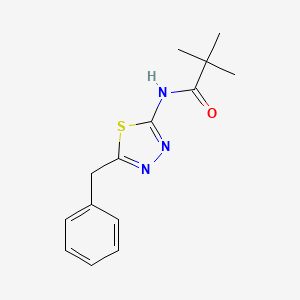 N-(5-benzyl-1,3,4-thiadiazol-2-yl)-2,2-dimethylpropanamide