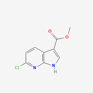 molecular formula C9H7ClN2O2 B578669 Methyl 6-chloro-1H-pyrrolo[2,3-B]pyridine-3-carboxylate CAS No. 1234615-81-6