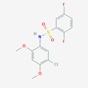 N-(5-chloro-2,4-dimethoxyphenyl)-2,5-difluorobenzenesulfonamide