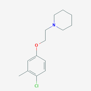 molecular formula C14H20ClNO B5786700 1-[2-(4-chloro-3-methylphenoxy)ethyl]piperidine 