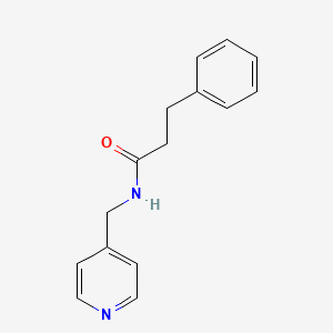 molecular formula C15H16N2O B5786706 3-phenyl-N-(4-pyridinylmethyl)propanamide 