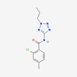molecular formula C12H14ClN5O B5786720 2-chloro-4-methyl-N-(2-propyl-2H-tetrazol-5-yl)benzamide 