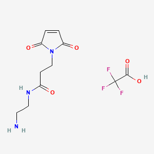 molecular formula C11H14F3N3O5 B578673 Mps-eda.tfa CAS No. 1301739-85-4