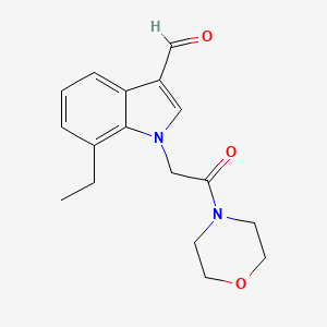 molecular formula C17H20N2O3 B5786764 7-ethyl-1-[2-(4-morpholinyl)-2-oxoethyl]-1H-indole-3-carbaldehyde 