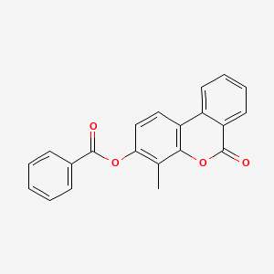 molecular formula C21H14O4 B5786784 4-methyl-6-oxo-6H-benzo[c]chromen-3-yl benzoate 