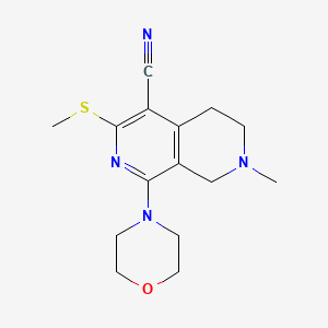 molecular formula C15H20N4OS B5786792 7-methyl-3-(methylthio)-1-(4-morpholinyl)-5,6,7,8-tetrahydro-2,7-naphthyridine-4-carbonitrile 
