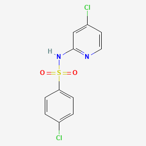 molecular formula C11H8Cl2N2O2S B5786799 4-chloro-N-(4-chloro-2-pyridinyl)benzenesulfonamide 