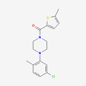 molecular formula C17H19ClN2OS B5786843 1-(5-chloro-2-methylphenyl)-4-[(5-methyl-2-thienyl)carbonyl]piperazine 