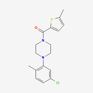 1-(5-chloro-2-methylphenyl)-4-[(5-methyl-2-thienyl)carbonyl]piperazine