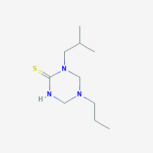 molecular formula C10H21N3S B5786892 1-isobutyl-5-propyl-1,3,5-triazinane-2-thione 