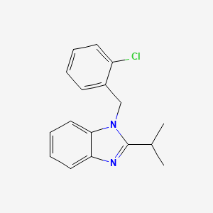 molecular formula C17H17ClN2 B5786915 1-(2-chlorobenzyl)-2-isopropyl-1H-benzimidazole 