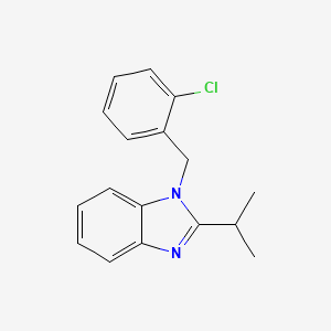 1-[(2-CHLOROPHENYL)METHYL]-2-(PROPAN-2-YL)-1H-1,3-BENZODIAZOLE