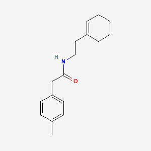 molecular formula C17H23NO B5786922 N-[2-(1-cyclohexen-1-yl)ethyl]-2-(4-methylphenyl)acetamide 