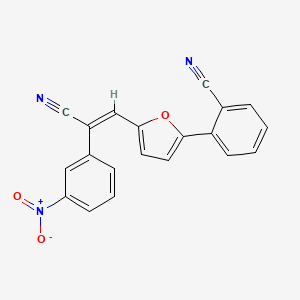 molecular formula C20H11N3O3 B5786939 2-{5-[2-cyano-2-(3-nitrophenyl)vinyl]-2-furyl}benzonitrile 