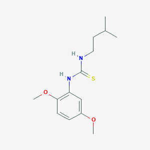 molecular formula C14H22N2O2S B5786964 N-(2,5-dimethoxyphenyl)-N'-(3-methylbutyl)thiourea 
