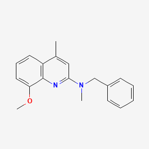 molecular formula C19H20N2O B5786968 N-benzyl-8-methoxy-N,4-dimethyl-2-quinolinamine 