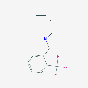molecular formula C15H20F3N B5786979 1-[2-(trifluoromethyl)benzyl]azocane 