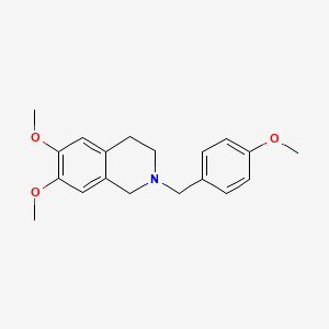 molecular formula C19H23NO3 B5786982 6,7-dimethoxy-2-(4-methoxybenzyl)-1,2,3,4-tetrahydroisoquinoline 